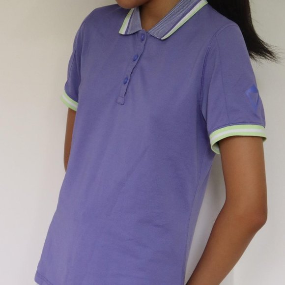 Ivivva by Lululemon purple We Run The Green pique polo - Picture 3 of 4